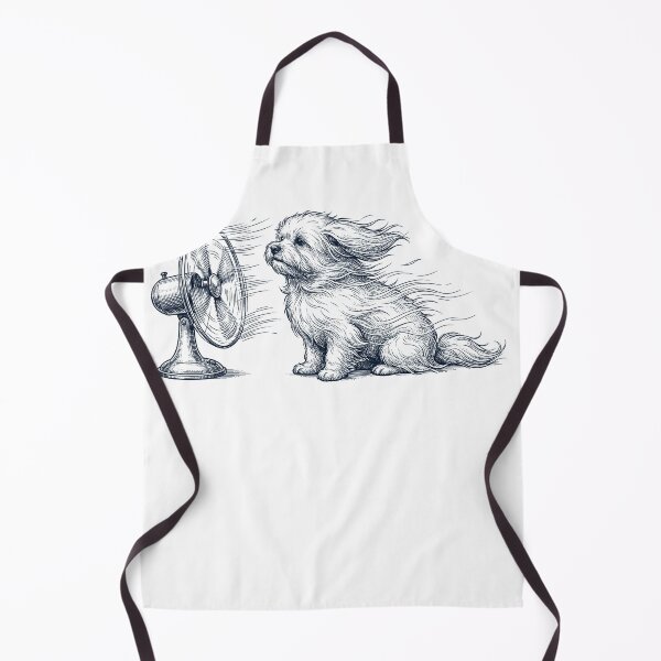 Item preview, Vintage Maltese With Fan Dog Mom Dad designed and sold by DoodleTortle.