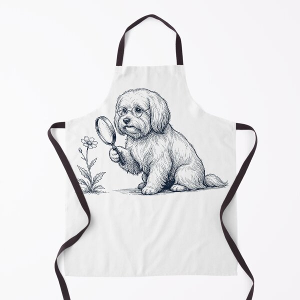 Item preview, Vintage Maltese Botanist Flower Dog Mom Dad designed and sold by DoodleTortle.