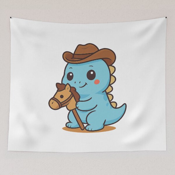 Item preview, Blue Cartoon Dinosaur, Cartoon Dinosaur designed and sold by graphic-genie.