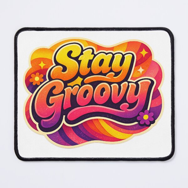 Item preview, Stay Groovy Retro designed and sold by ONEZEROART.