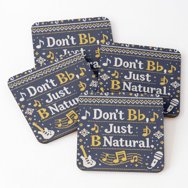 Item preview, Don't Bb Just B Natural Music Saying Knitting Pattern designed and sold by Mauswohn.