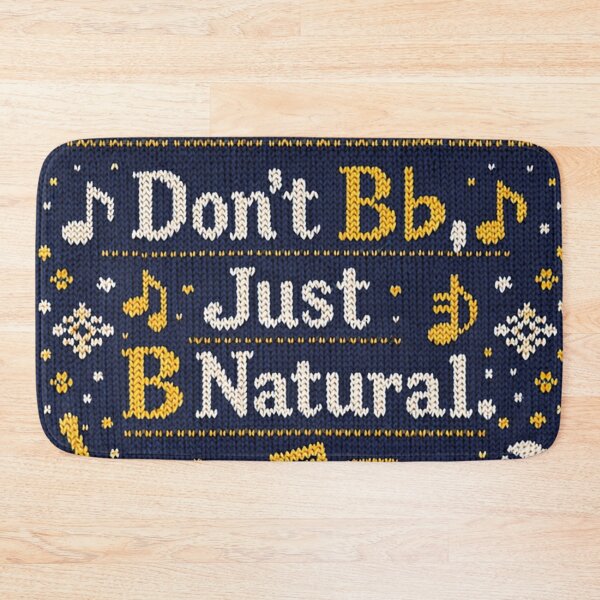 Item preview, Don't Bb Just B Natural Music Saying Knitting Pattern designed and sold by Mauswohn.