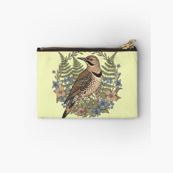 Item preview, Vintage Northern Flicker Woodpecker with Wildflowers designed and sold by BirdsnStuff.
