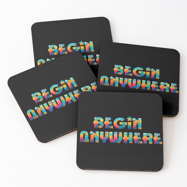 Item preview, The First Step - Begin Anywhere Growth Quote designed and sold by Mini Pixel Perfect Co..