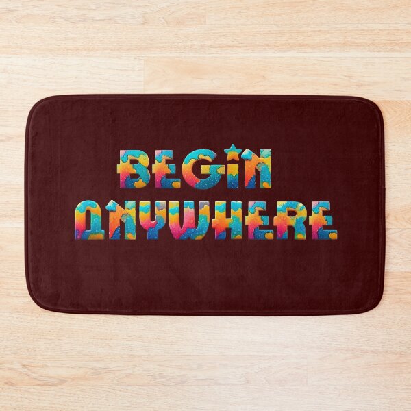 Item preview, The First Step - Begin Anywhere Growth Quote designed and sold by Mini Pixel Perfect Co..