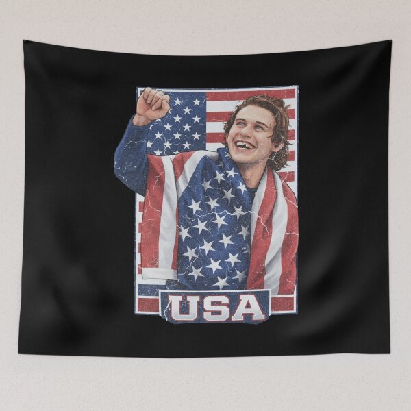 Item preview, Jack Hughes Usa Gold Hockey Patriotic Hockey American Hockey Pride Gift designed and sold by BachulAlam.