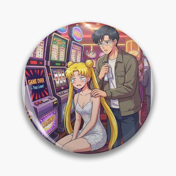 Item preview, Usagi Losing at Slots designed and sold by Solace Sparkles.