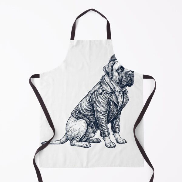 Item preview, Vintage Mastiff Punk Mowhawk Dog Mom Dad designed and sold by DoodleTortle.