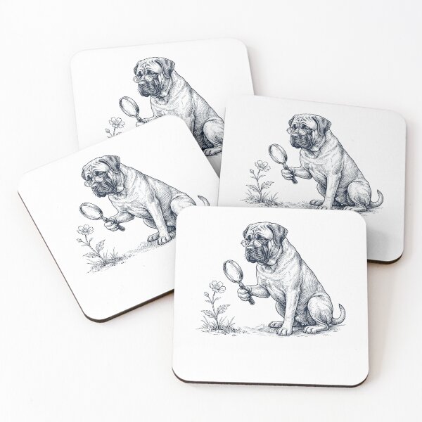 Artikelvorschau, Vintage Mastiff Botaniker Blumenhund Mama Papa entworfen und verkauft von DoodleTortle.