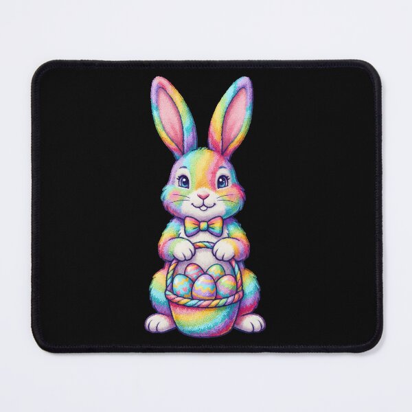 Item preview, Kids Rainbow Easter Bunny Basket designed and sold by KroghDs.