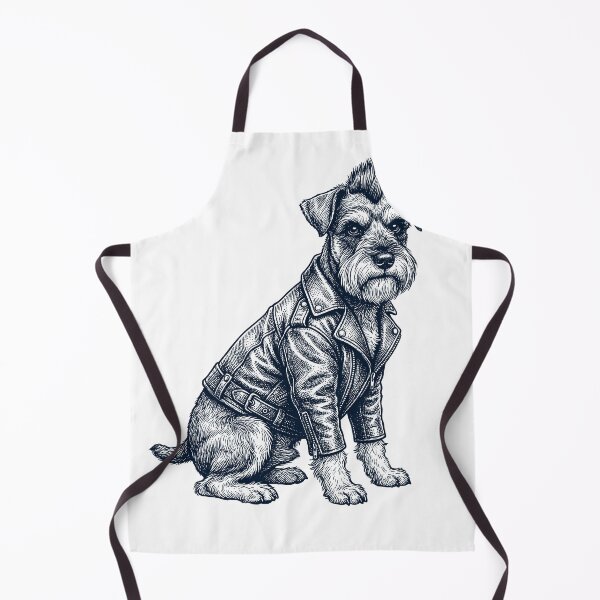 Item preview, Vintage Miniature Schnauzer Punk Mowhawk Dog Mom Dad designed and sold by DoodleTortle.