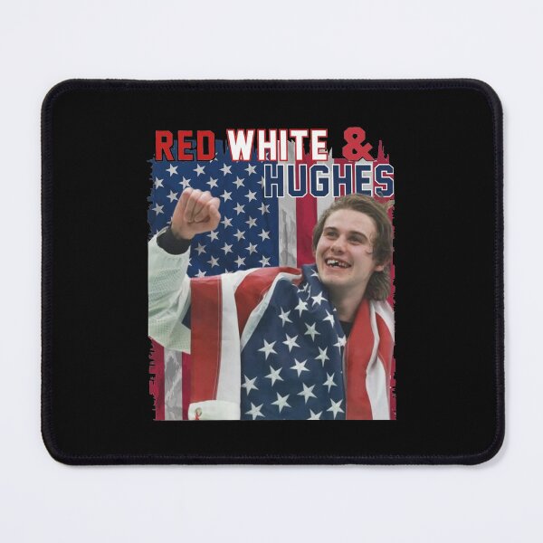 Item preview, Red White & Hughes Hockey American Hockey Fan Jack Hughes Broken Teeth Patriot American Hockey Hughes designed and sold by BachulAlam.