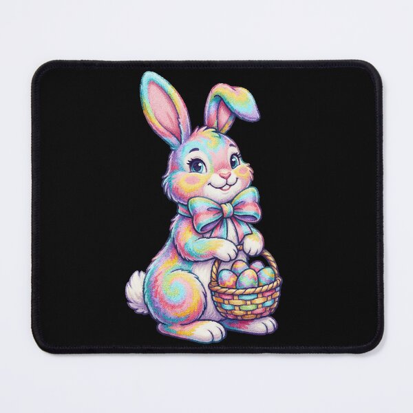 Item preview, Kids Rainbow Easter Bunny Basket designed and sold by KroghDs.