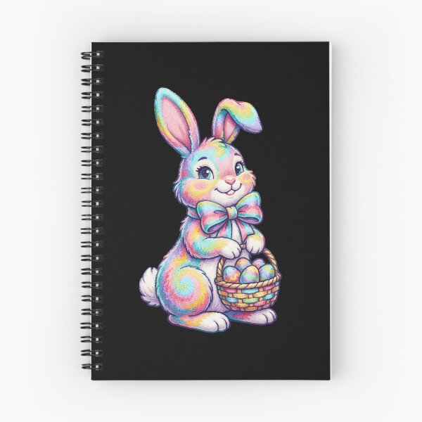 Item preview, Kids Rainbow Easter Bunny Basket designed and sold by KroghDs.