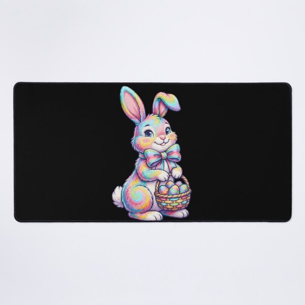 Item preview, Kids Rainbow Easter Bunny Basket designed and sold by KroghDs.