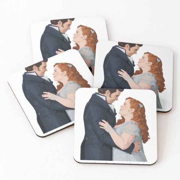 Item preview, Romantic Colin & Penelope Bridgerton Vector Art – Polin Regency Love Illustration designed and sold by Fandom Universe.