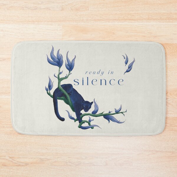 Item preview, Ready in Silence Wild Black Cat Minimal Spiritual Art designed and sold by art-injoy.