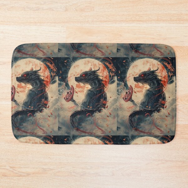 Item preview, Infernal Pizza Dragon – Dark Fantasy Surreal Beast Art designed and sold by Grafititee.