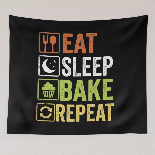 Item preview, Eat Sleep Bake Repeat designed and sold by Markon22.