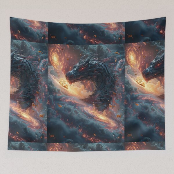 Item preview, Infernal Pizza Dragon – Dark Fantasy Surreal Beast Art designed and sold by Grafititee.