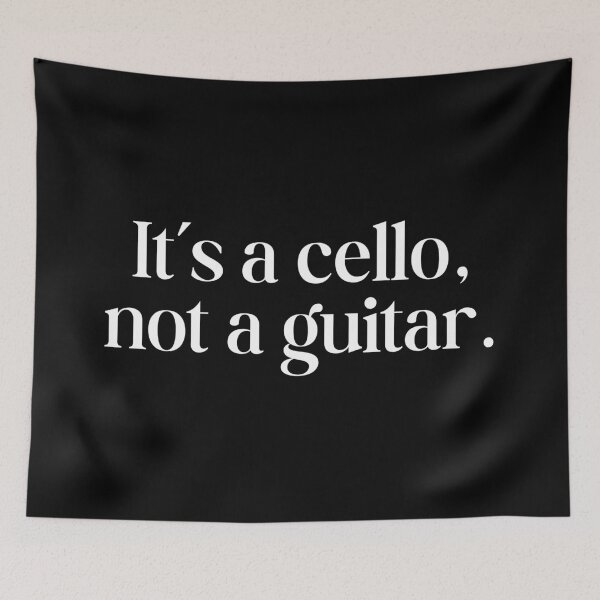 Item preview, It’s a cello, not a guitar. designed and sold by SWETA HALDER.