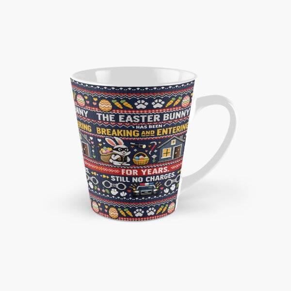 Item preview, Easter Bunny Burglary Funny True Crime Quote Knitting Pattern designed and sold by Mauswohn.