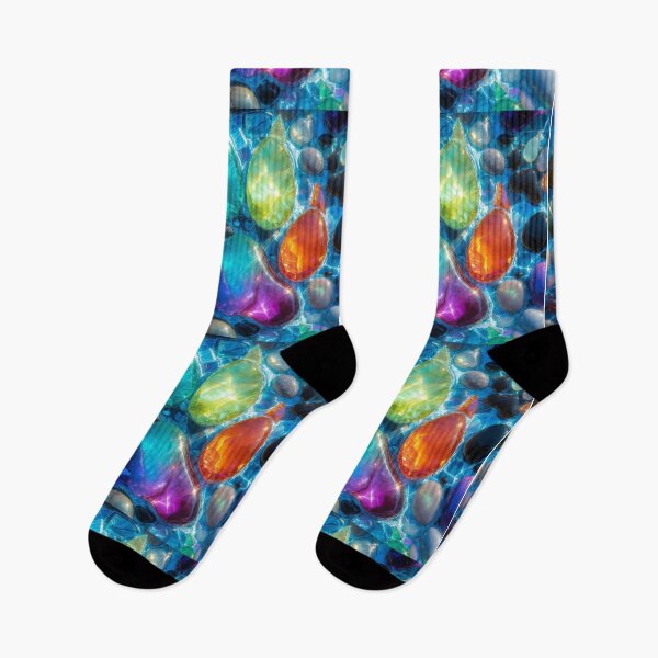 Item preview, Rainbow Gemstone Paw Print Mosaic Art designed and sold by PixelVibe782.