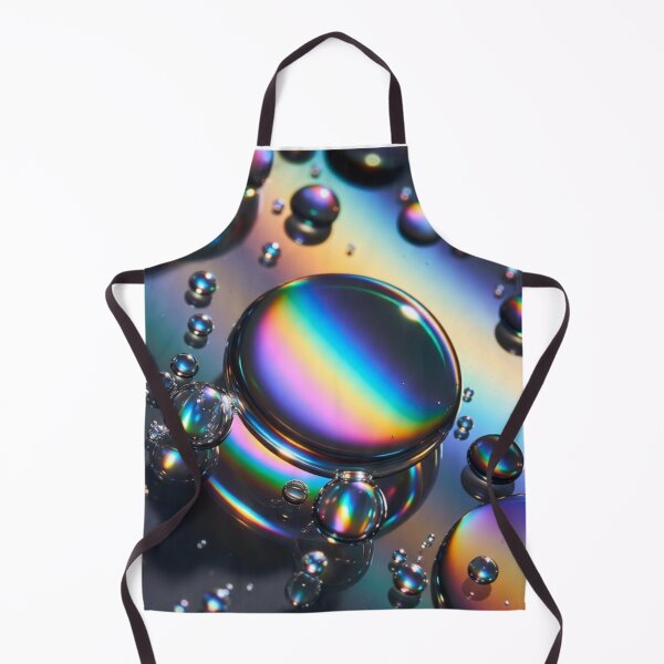 Item preview, Iridescent Rainbow Oil Droplets Abstract Art designed and sold by PixelVibe782.