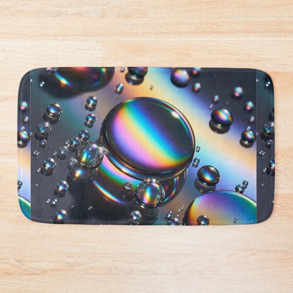 Item preview, Iridescent Rainbow Oil Droplets Abstract Art designed and sold by PixelVibe782.