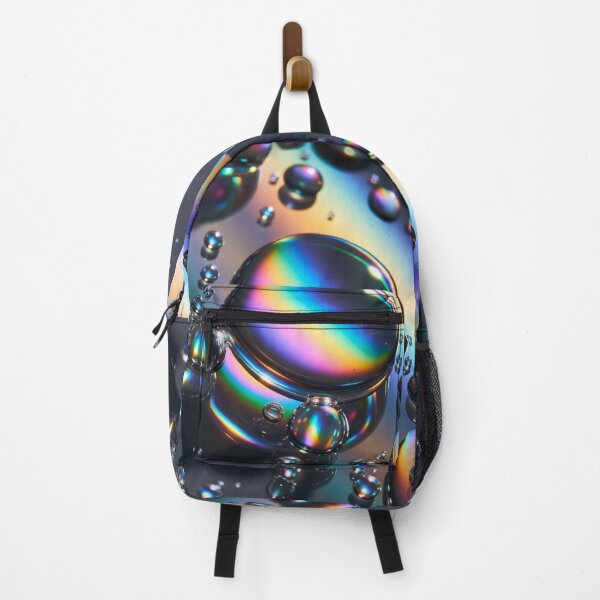 Item preview, Iridescent Rainbow Oil Droplets Abstract Art designed and sold by PixelVibe782.
