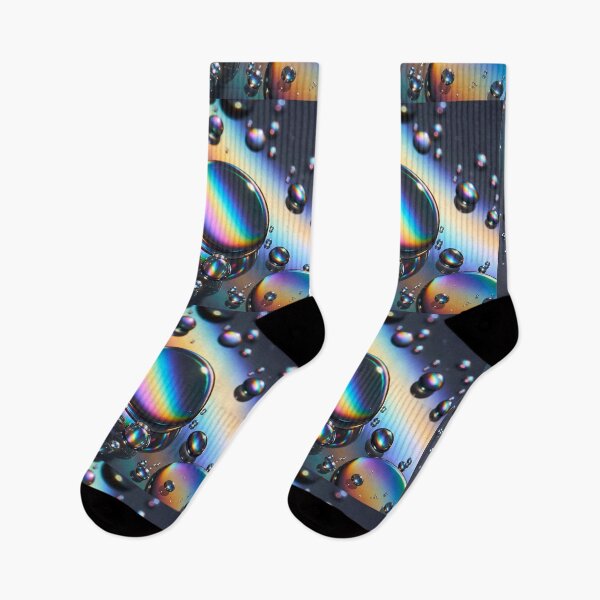 Item preview, Iridescent Rainbow Oil Droplets Abstract Art designed and sold by PixelVibe782.