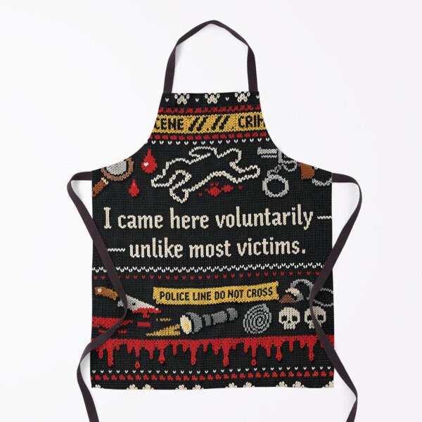 Item preview, I came here voluntarily true crime saying designed and sold by Mauswohn.