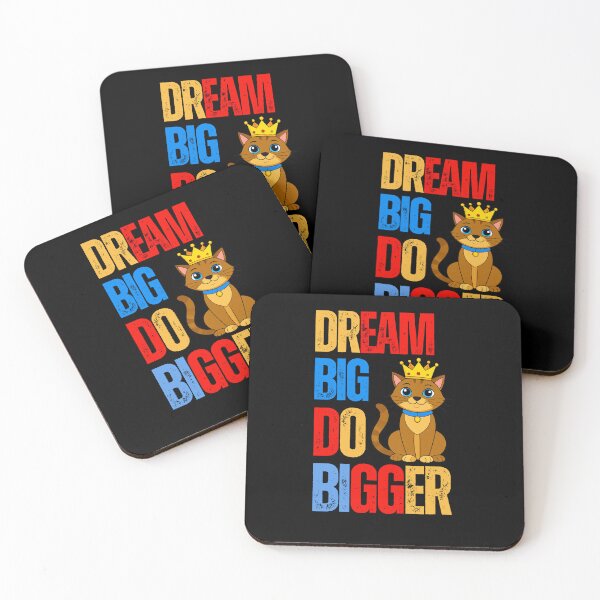 Item preview, Dream Big Do Bigger Cat T-Shirt – Motivational Cute Crown Cat Graphic Tee for Cat Lovers designed and sold by 92160057.