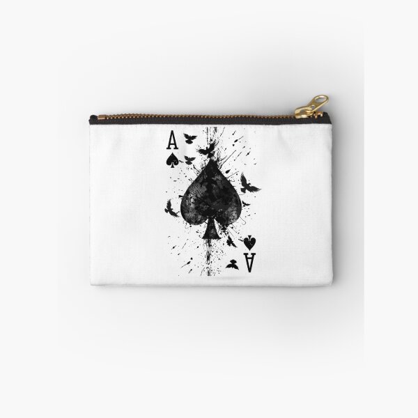 Item preview, Ace of Spades Raven Splash – Black and White Grunge Playing Card Art designed and sold by inkoutninja.