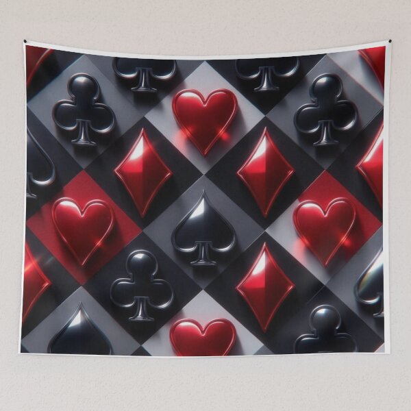 Item preview, Luxury Playing Card Suit Diamond Pattern designed and sold by PixelVibe782.