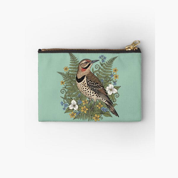 Item preview, Vintage Northern Flicker Woodpecker and Ferns designed and sold by BirdsnStuff.