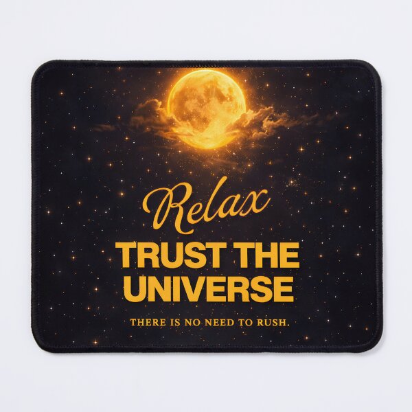 Item preview, Relax Trust the Universe Spiritual Quote designed and sold by AbstractAuraArt.