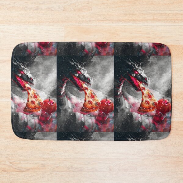 Item preview, Infernal Pizza Dragon – Dark Fantasy Surreal Beast Art designed and sold by Grafititee.