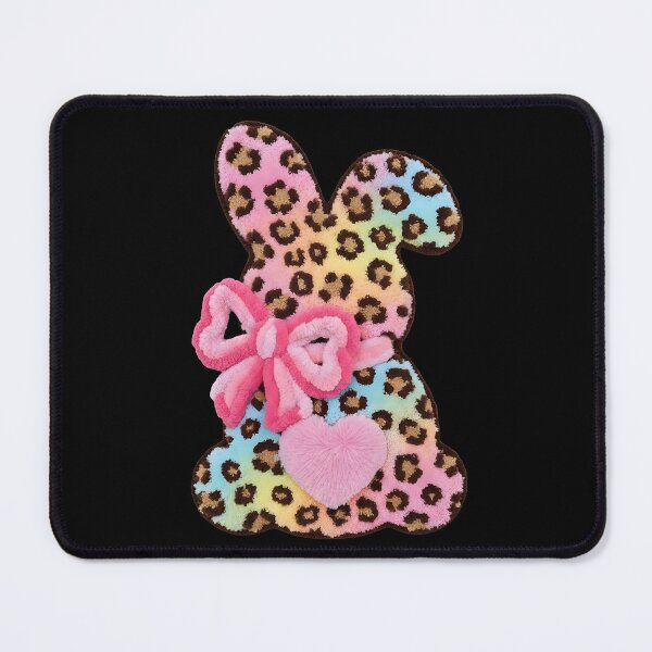 Item preview, Girls Pastel Leopard Easter Bunny Heart designed and sold by KroghDs.