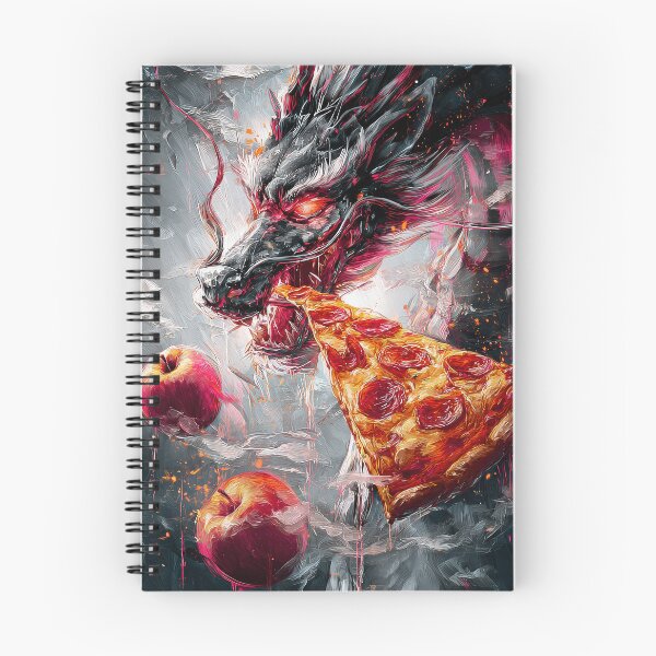Item preview, Infernal Pizza Dragon – Dark Fantasy Surreal Beast Art designed and sold by Grafititee.
