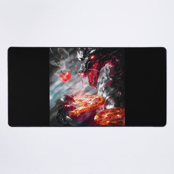 Item preview, Infernal Pizza Dragon – Dark Fantasy Surreal Beast Art designed and sold by Grafititee.