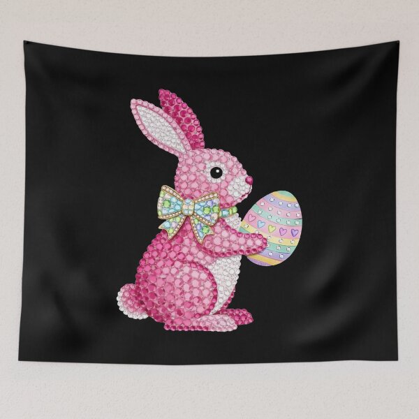 Item preview, Sparkly Girls Easter Bunny Rainbow Egg designed and sold by KroghDs.