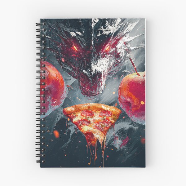 Item preview, Infernal Pizza Dragon – Dark Fantasy Surreal Beast Art designed and sold by Grafititee.