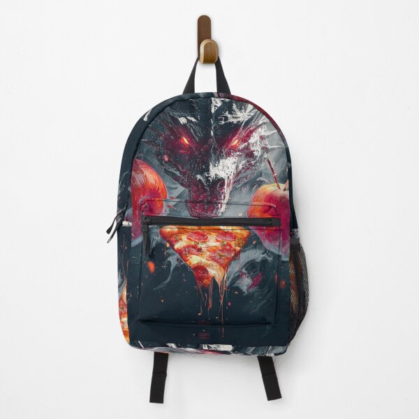 Item preview, Infernal Pizza Dragon – Dark Fantasy Surreal Beast Art designed and sold by Grafititee.