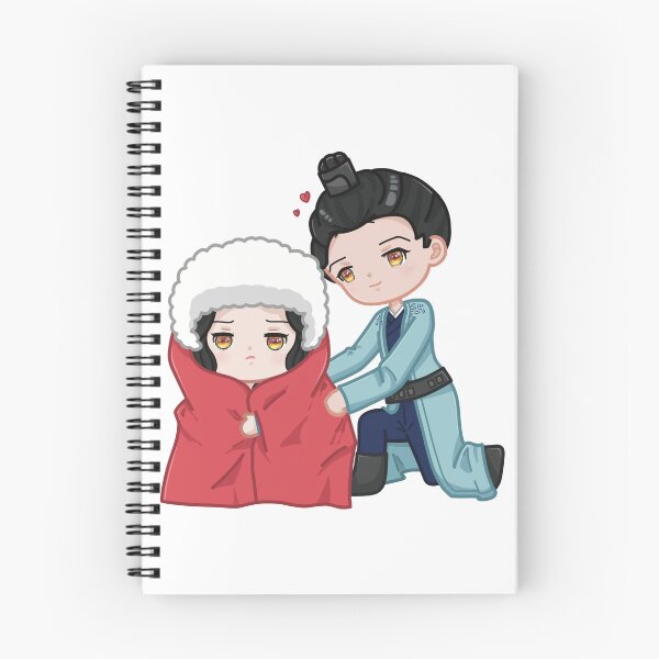 Item preview, Love Like The Galaxy Chibi – Ling Buyi & Cheng Shaoshang Oversized Cloak Scene Sticker designed and sold by MikaKawaiiArt.