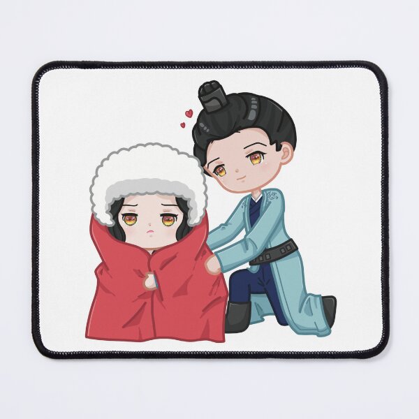Item preview, Love Like The Galaxy Chibi – Ling Buyi & Cheng Shaoshang Oversized Cloak Scene Sticker designed and sold by MikaKawaiiArt.