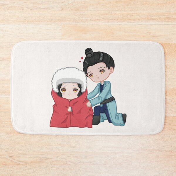 Item preview, Love Like The Galaxy Chibi – Ling Buyi & Cheng Shaoshang Oversized Cloak Scene Sticker designed and sold by MikaKawaiiArt.
