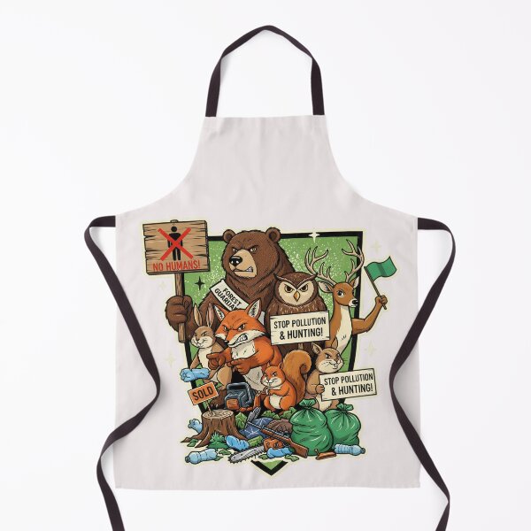 Item preview, Stop Pollution & Hunting – Wild Animal Defense Logo designed and sold by LineLoo.