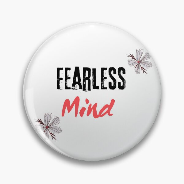 Item preview, Fearless Mind - Inspirational Floral Typography Art designed and sold by GunnuDesigns.