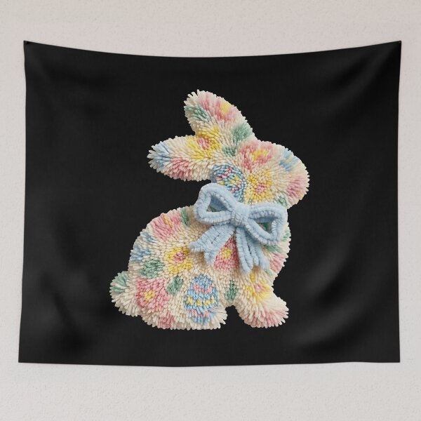 Item preview, Kids Pastel Floral Easter Bunny designed and sold by KroghDs.